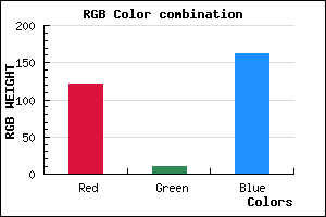 rgb background color #790AA2 mixer