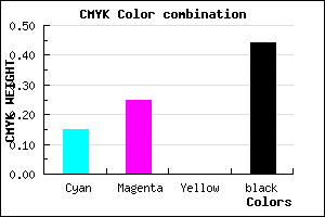 #796B8F color CMYK mixer