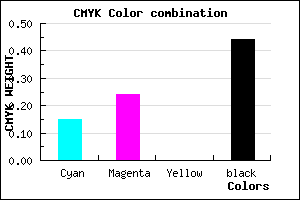 #796C8F color CMYK mixer