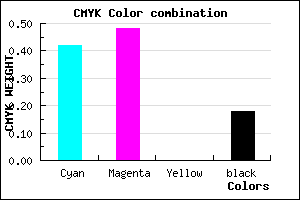 #796CD0 color CMYK mixer