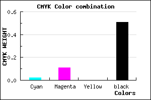 #796E7C color CMYK mixer