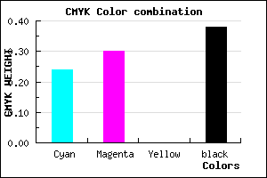 #796F9F color CMYK mixer
