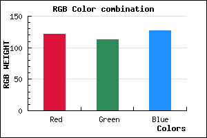 rgb background color #79717F mixer