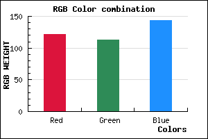 rgb background color #79718F mixer
