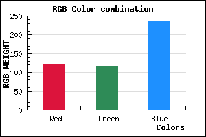 rgb background color #7973ED mixer