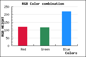 rgb background color #7975DB mixer