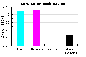 #7978DE color CMYK mixer