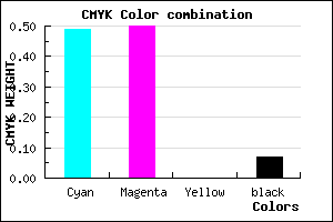 #7978EE color CMYK mixer