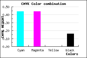 #7979D7 color CMYK mixer