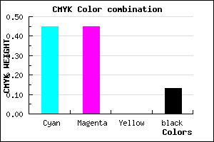 #7979DD color CMYK mixer