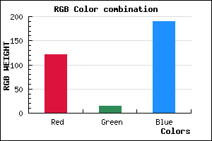 rgb background color #790EBE mixer
