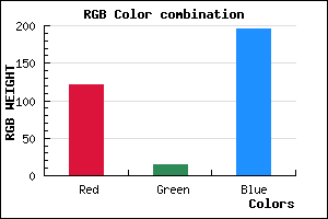 rgb background color #790FC3 mixer