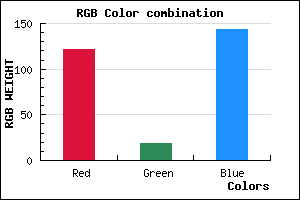 rgb background color #79138F mixer