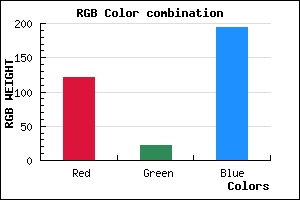 rgb background color #7916C2 mixer