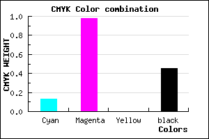 #79038B color CMYK mixer