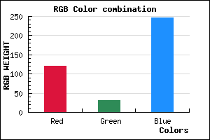 rgb background color #791FF6 mixer