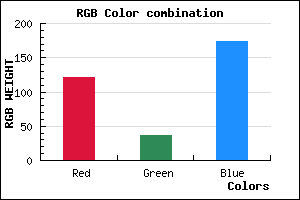 rgb background color #7924AE mixer