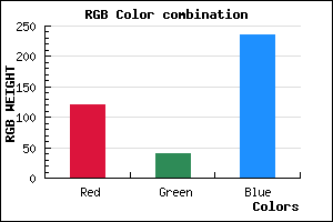 rgb background color #7928EB mixer
