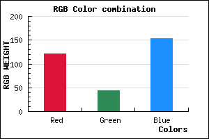 rgb background color #792C9A mixer