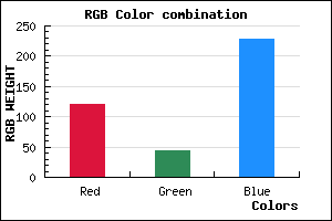 rgb background color #792CE5 mixer