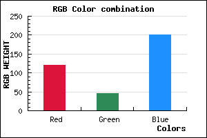 rgb background color #792DC9 mixer