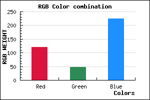 rgb background color #792FE1 mixer
