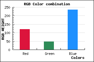 rgb background color #792FEB mixer