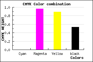 #79050D color CMYK mixer