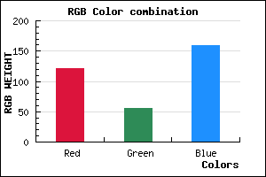 rgb background color #79379F mixer