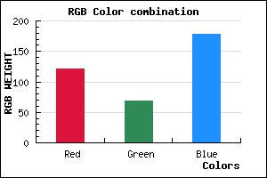rgb background color #7944B2 mixer