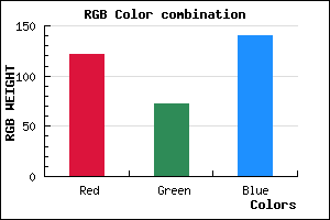 rgb background color #79488C mixer