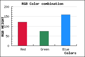 rgb background color #794B9F mixer