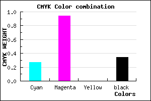#7A0AA8 color CMYK mixer