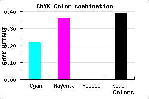 #7A649C color CMYK mixer