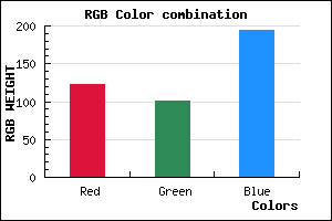 rgb background color #7A65C2 mixer