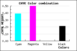 #7A65C9 color CMYK mixer