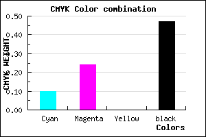 #7A6888 color CMYK mixer