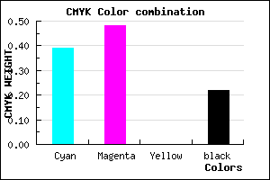 #7A68C8 color CMYK mixer