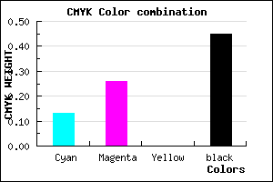 #7A698D color CMYK mixer