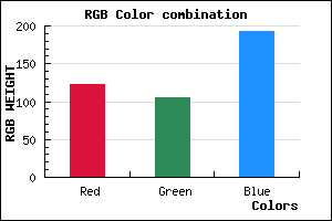rgb background color #7A69C1 mixer