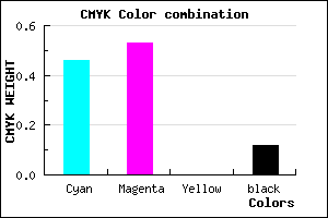 #7A69E1 color CMYK mixer