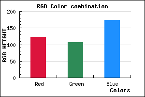 rgb background color #7A6AAE mixer