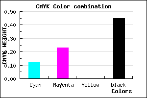 #7A6B8B color CMYK mixer