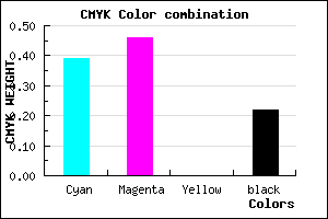 #7A6BC7 color CMYK mixer