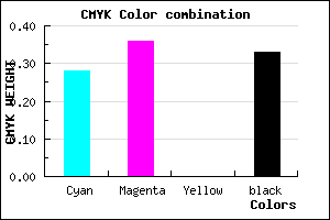 #7A6CAA color CMYK mixer