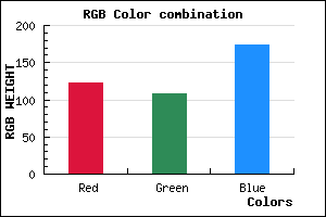 rgb background color #7A6CAD mixer