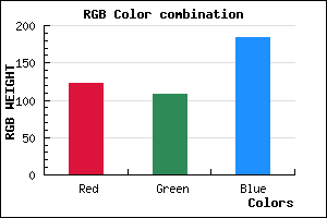 rgb background color #7A6CB8 mixer