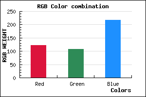 rgb background color #7A6CD9 mixer
