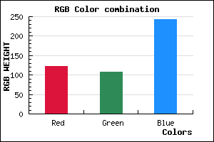 rgb background color #7A6CF2 mixer