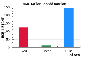 rgb background color #7A0BF5 mixer